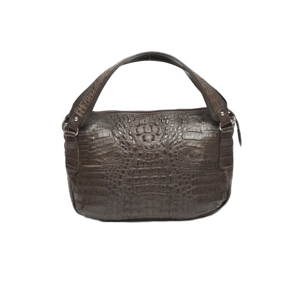 カイマンクロコダイルJNK-3163 2WAY ショルダーストラップ付 斜めかけ ダークブラウン