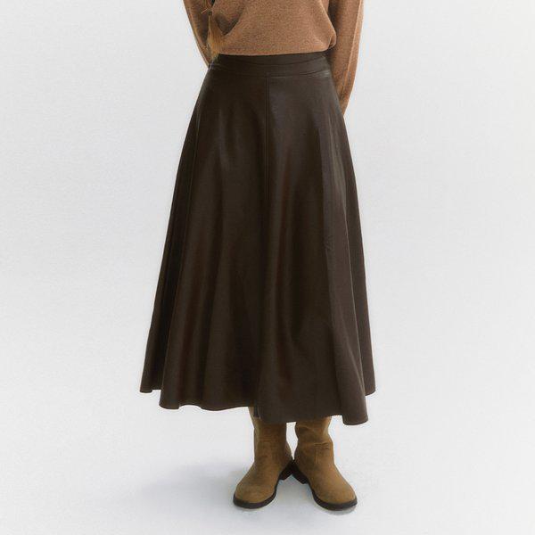レザーロングスカート(MAFCSK03MBR)
