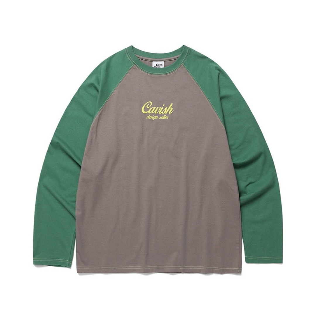 【New jeans HAERIN着用】Raglan Star Logo LS TEE　Tシャツ