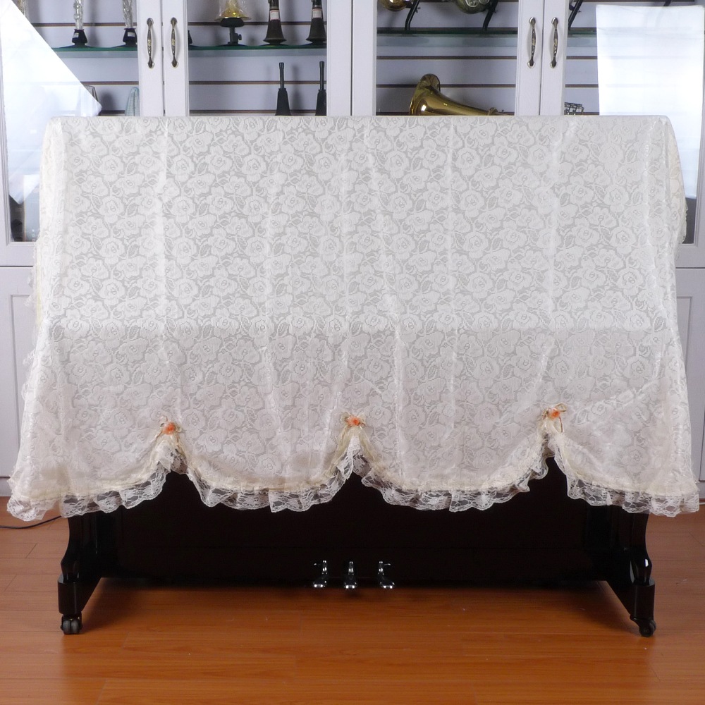 アップライトピアノカバー LG610 レース ベージュ 半カバー