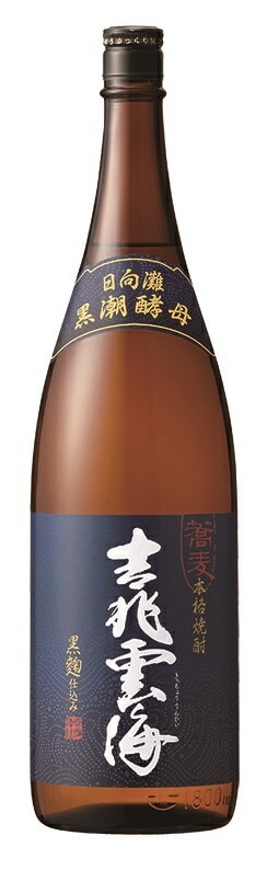 【送料無料】雲海酒造 吉兆雲海 そば 黒麹仕込み 25度 1800ml 1.8L6本【北海道沖縄県東北四国九州地方は必ず送料が掛かります】 8,609円