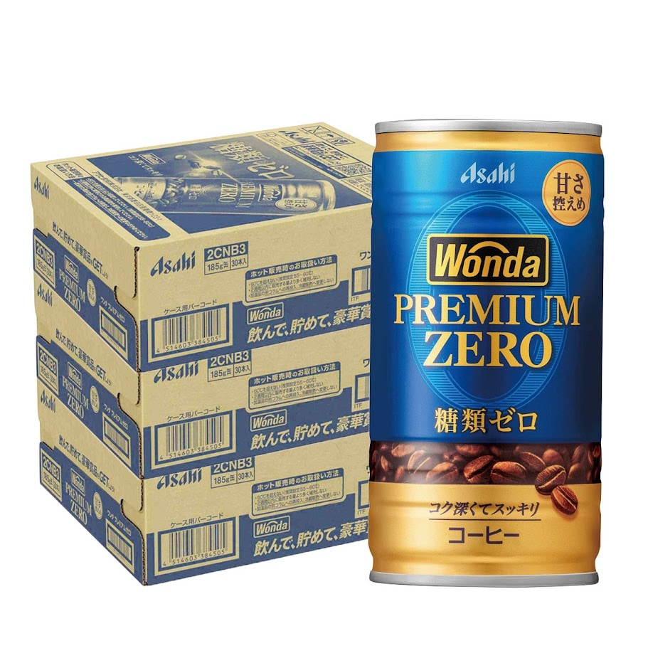 【送料無料】 アサヒ WONDA ワンダ プレミアムゼロ 185ml 90本 3ケース