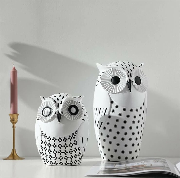 出血大サービス （小サイズ＋大サイズ）インテリア　雑貨 置物　ふくろう オーナメント オブジェ　飾り レトロ アンティーク おしゃれ お祝い 新築祝い 贈り物 欧米風　北欧　かわいい　木製　玄関　縁起 4,730円