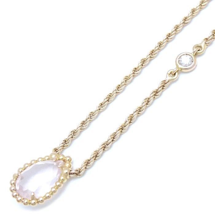 セルパンボエム ネックレス エクストラスモール ピンククオーツ ダイヤモンド JPN00677 K18PG /293068【中古】