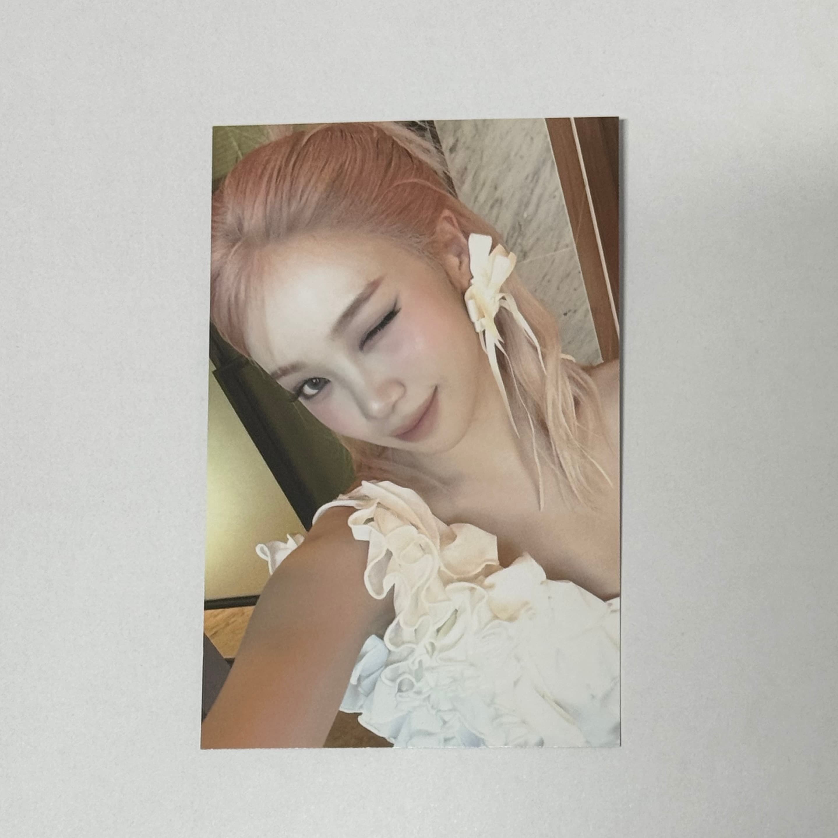 [LE SSERAFIM Chaewon] 5th Mini Album HOT - Broadcast Gift Photocard 特典 フォトカード