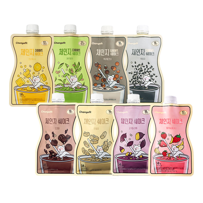 changefit_韓国セレブダイエット！ 一日一食_忙しい日常の一食 _changefit ダイエット SHAKE_15日プランでスリムになろう!_3種類の味を選択