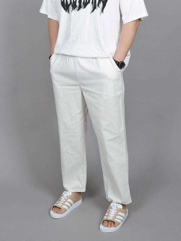 WKM コーストライン リネン バンディング パンツ