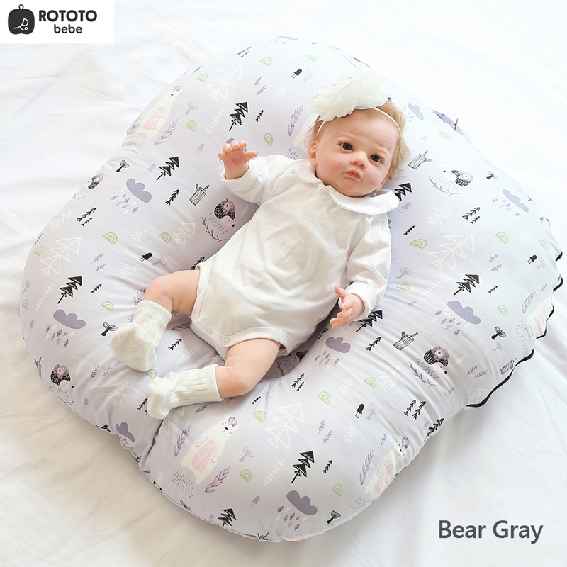 ロトトクッション Bear Grey 逆流クッション 授乳枕 斜面枕 ベビー枕 うつ伏せ遊び 出産祝い 赤ちゃん 新生児 吐き戻し防止 韓国製