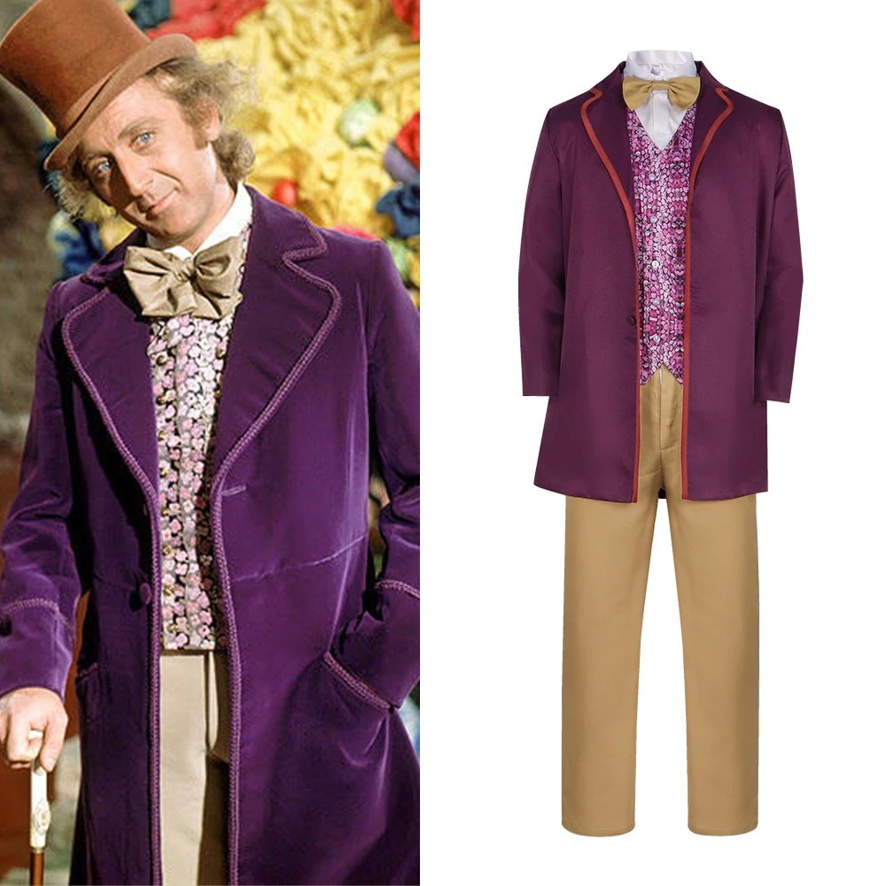 チャーリーとチョココス映画ウィリーワンカが舞台衣装の洋服をコスプレ