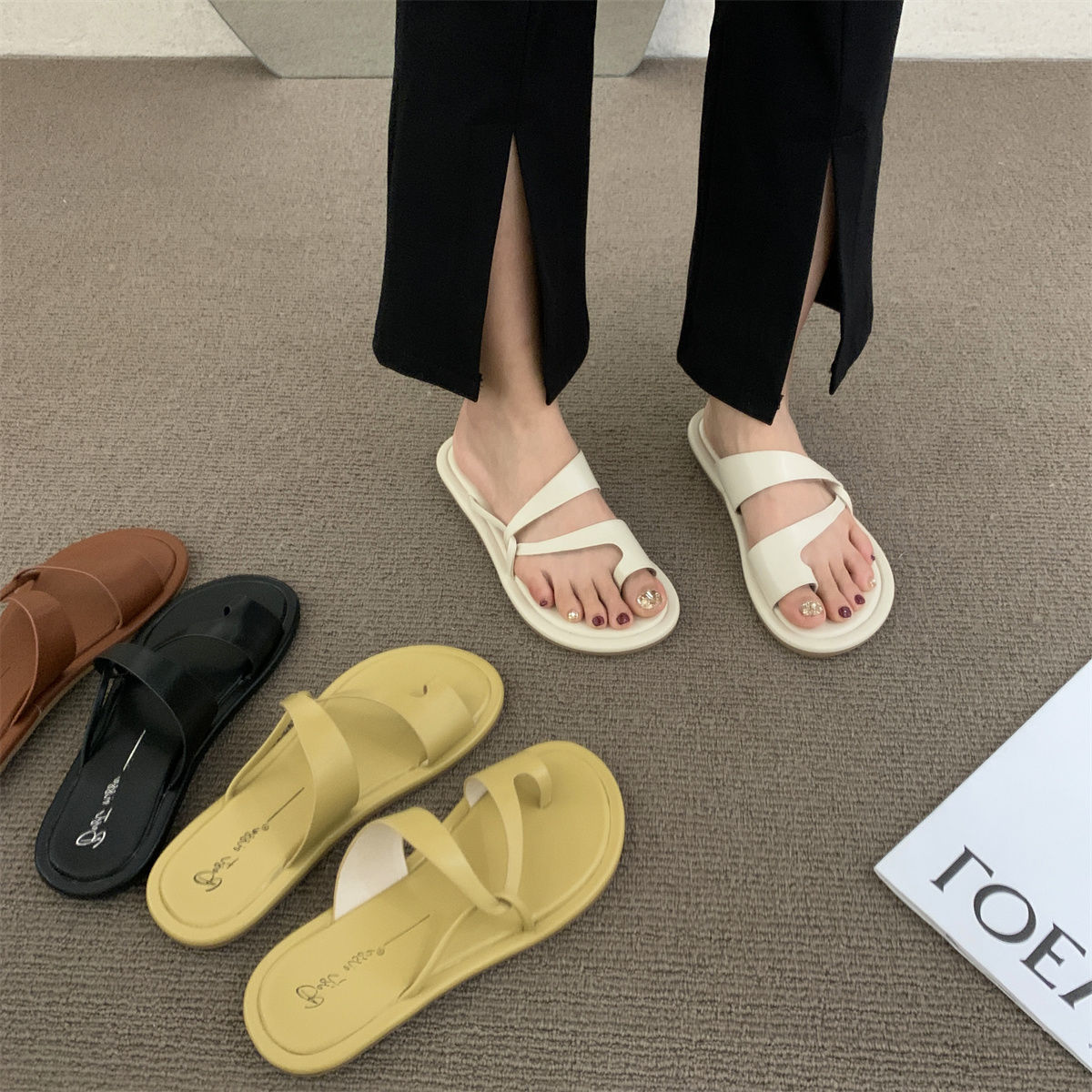 話題！トングサンダル 夏 レディース サンダル スリッパ フラットシューズ 靴 母の日 母の日-0003335
