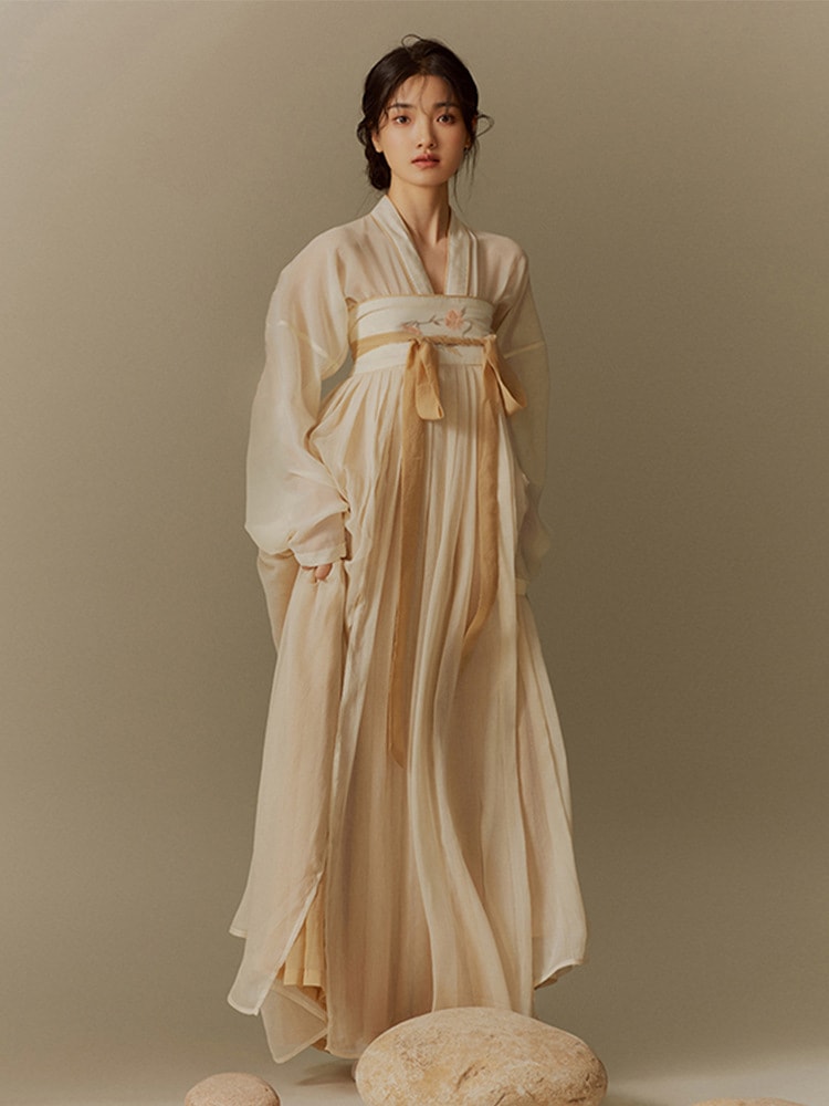 女性の夏の新しい唐システム中国風の胸丈のスカートは超妖精の古代の衣装フルセットを改善しました