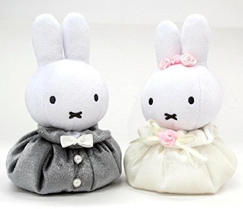ディックブルーナ ミッフィー ウエディングマスコットセット 洋装 ぬいぐるみ 高さ17cm
