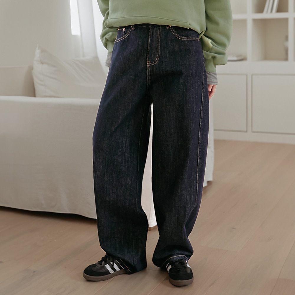 ミルトンステッチバルーンデニムパンツ