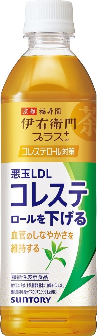 【送料無料】【機能性表示食品】サントリー 伊右衛門 プラス コレステロール対策 500ml1ケース/24本