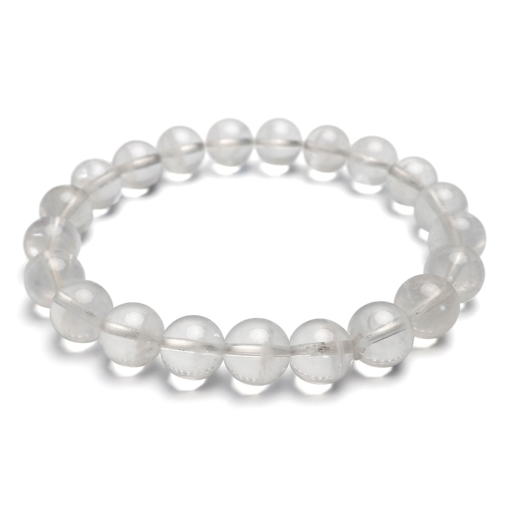 天然ホワイトファントムクォーツブレス 9mm [b889-9mm]
