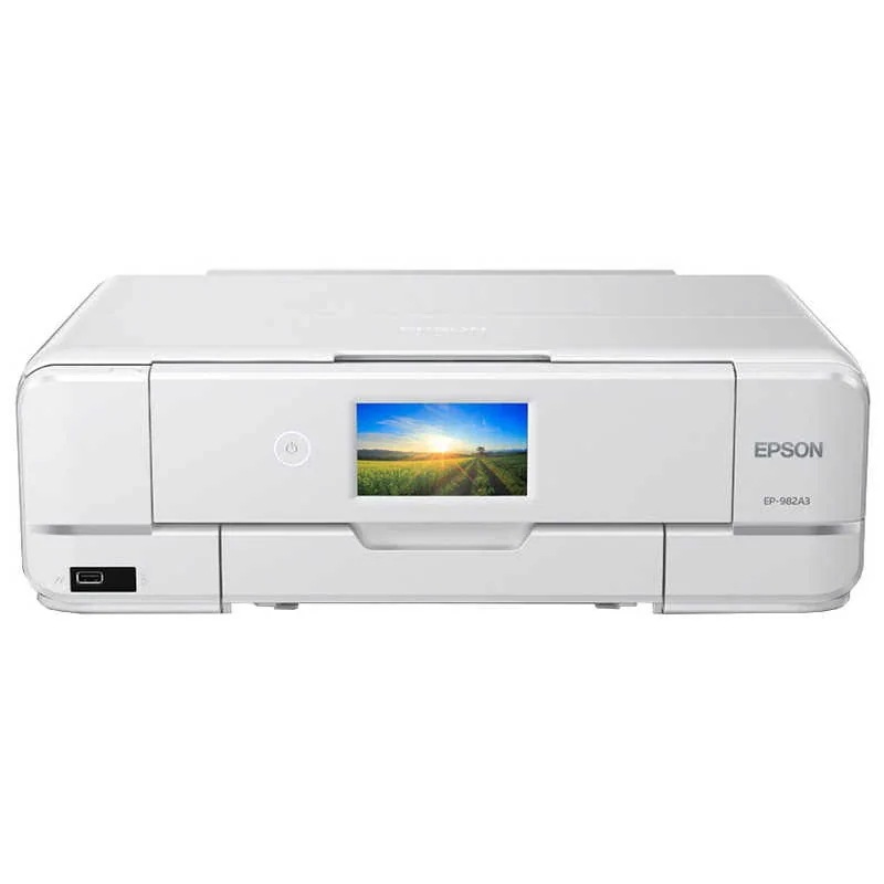 エプソン プリンター A3対応インクジェット複合機 EP-982A3 カラリオ 6色 ホワイト Wi-Fi 自動両面 レーベル印刷