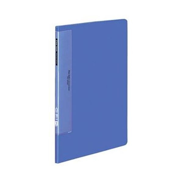（まとめ）コクヨ クリヤーブック（ウェーブカットポケット・固定式）A4タテ 10ポケット 背幅10mm 青 ラ-T550B 1セット（10冊）(×3セット)
