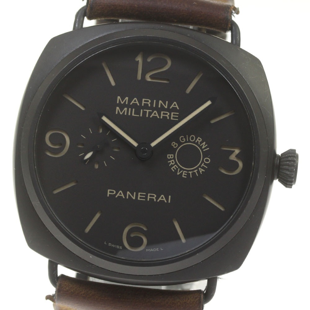 パネライ PANERAI PAM00339 ラジオミール コンポジット マリーナ ミリターレ 8デイズ スモールセコンド 手巻き メンズ _849709【中古】