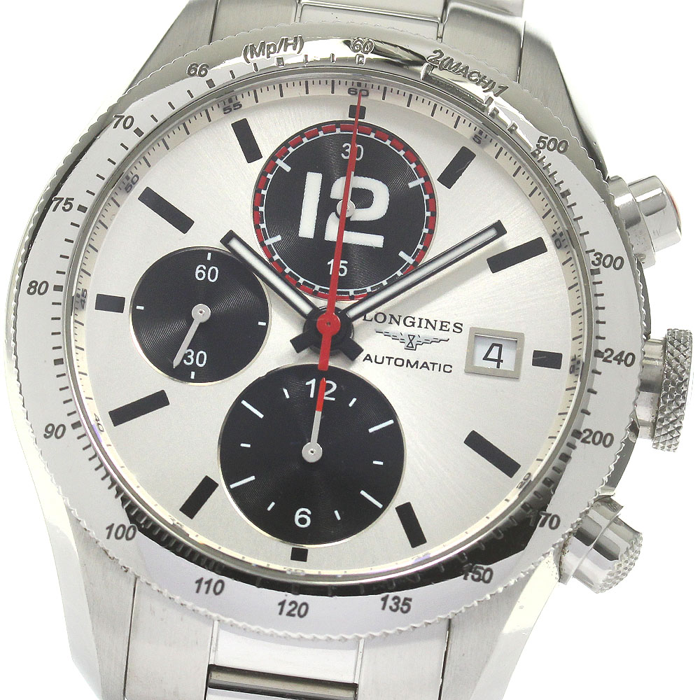 ロンジン LONGINES L3.636.4 グランヴィテス クロノグラフ 自動巻き メンズ _847376【中古】
