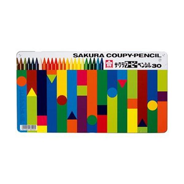 （まとめ）サクラクレパス クーピーペンシル30色（各色 1本）缶入 FY30 1缶(×5セット) 9,272円