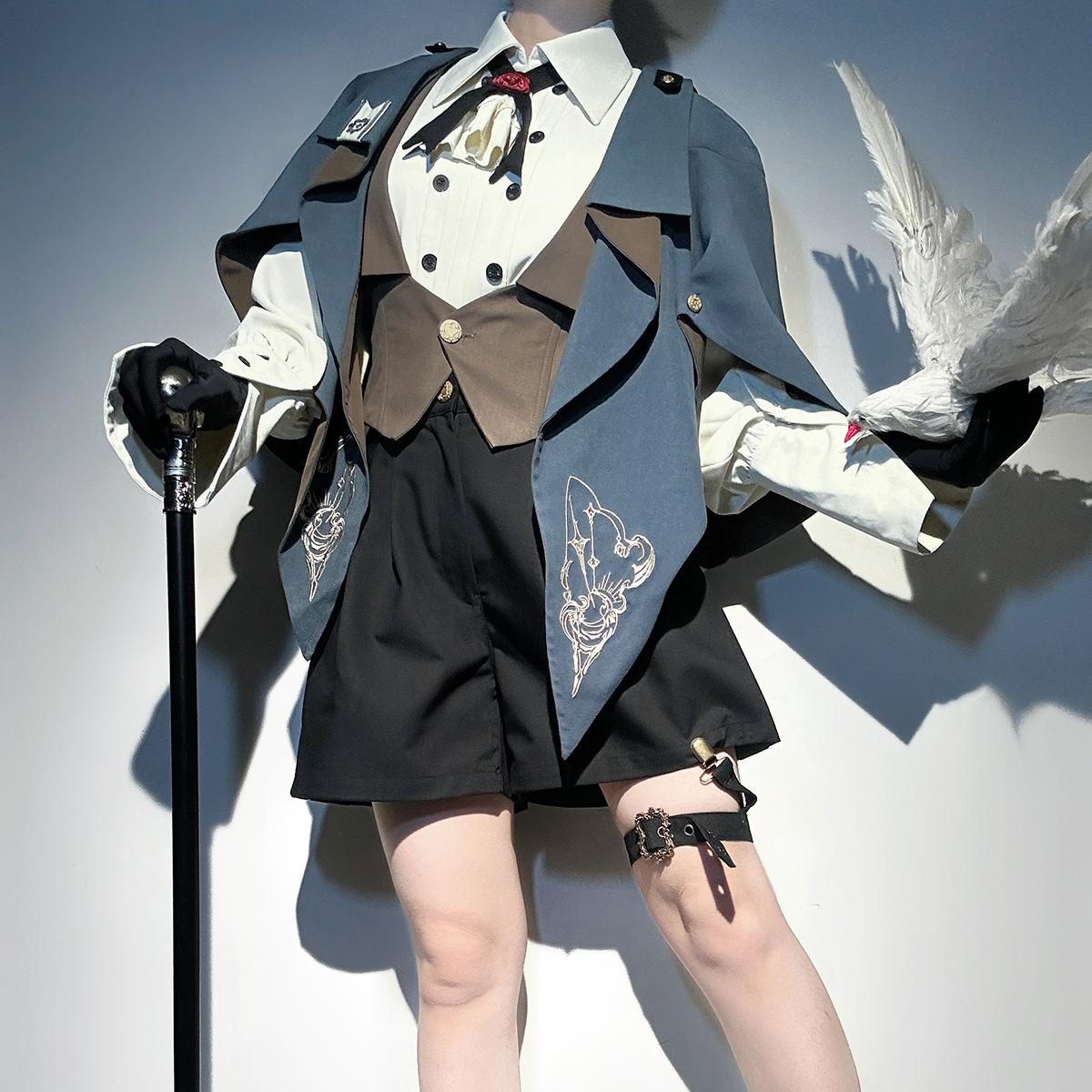正規品叙事詩lolita王子系ロリータマントシャツショーツ正太基男服