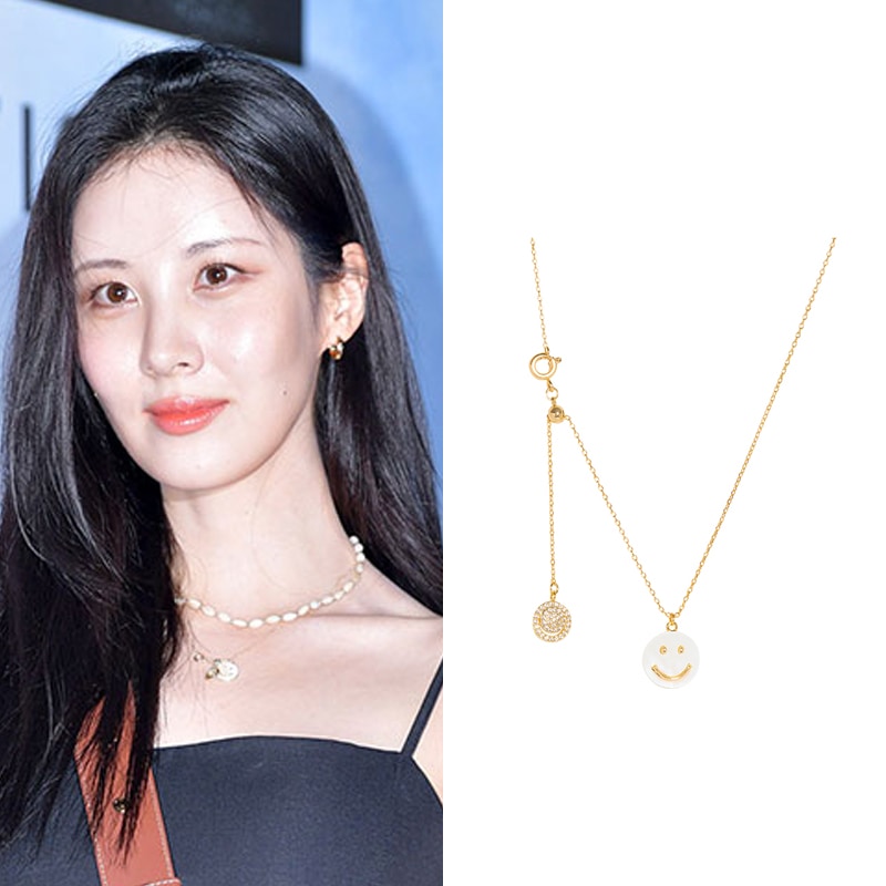 [ソヒョン着用]ALWAYS SMILE DROP NECKLACE/韓国ファッション/韓国ファッションスタイル/韓国ストリートファッション/SNSで人気/韓国の人気ブランド/韓国アクセサリー
