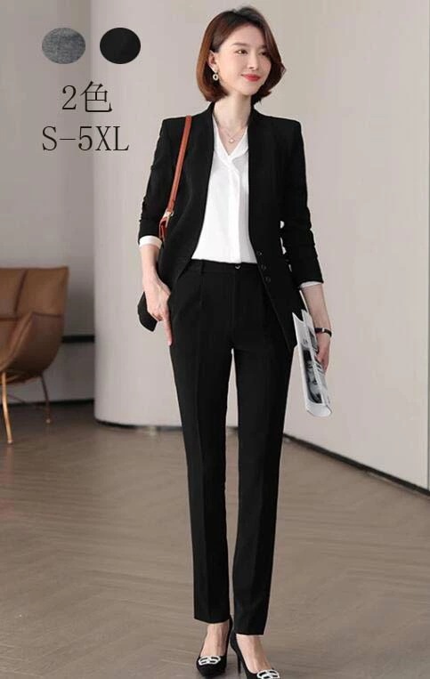 通勤お仕事服 オフィスビジネスリクルート通勤 OL 面接 入学式 入園式 転職 卒業式 謝恩会 同窓会 七五三 お宮参りセレモニー フォーマルスーツセット オシャレ 大きいサイズ 気質細身着痩せスーツ