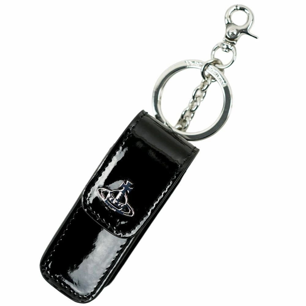 ヴィヴィアンウエストウッド キーリング キーホルダー リップスティックケース ブラック Vivienne Westwood 53040016U L001O N403 53040016U-L001O-N