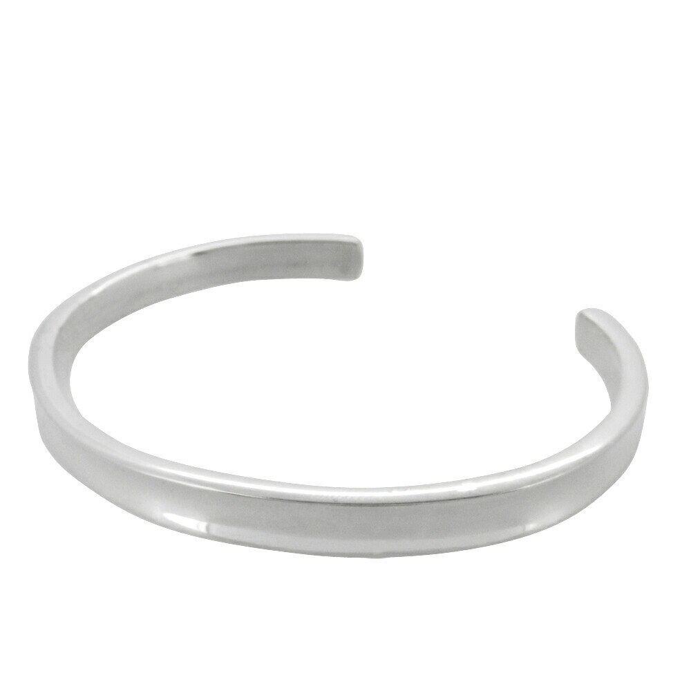 鏡面仕上げ カーブ シルバーバングル バングル