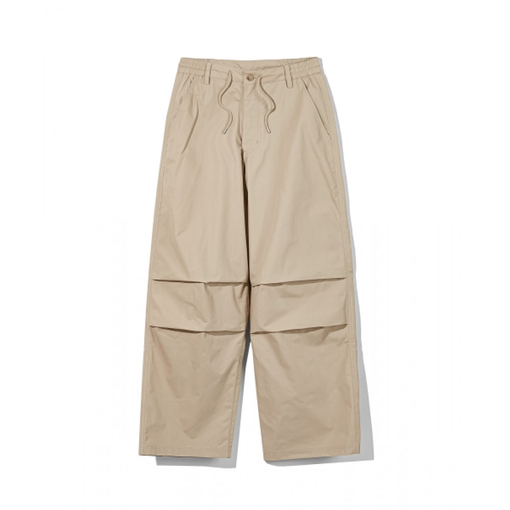 CODEGRAPHY コットンワイドパラシュートパンツ_ライトベージュ