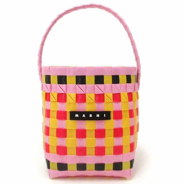 MARNI マルニ バッグ バスケット ポッドキッドバッグ ハンドバッグ ミニバッグ 編み込みバッグ かごバッグ マルチカラー M00332 M00IW 0M331