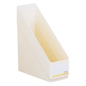 (業務用5セット)LIHITLAB スタックボックス/ファイルボックス (白) リクエスト G1610-0