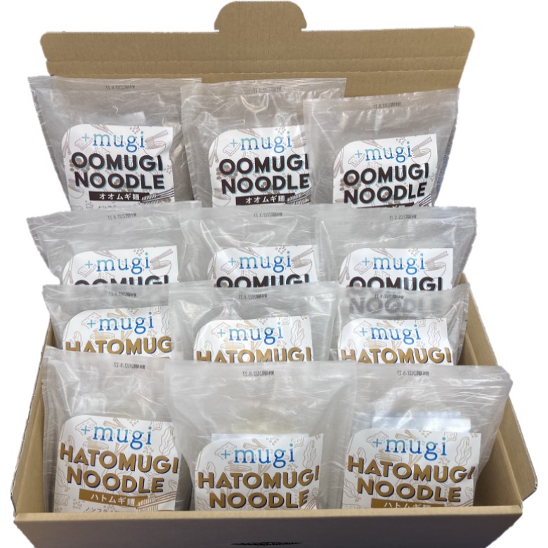 ハトムギ麺12食オオムギ麺12食　即席麺ＭＩＸセット ハトムギ茶プレゼント