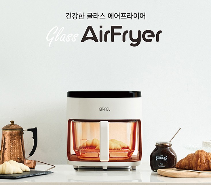 GIPFEL ガラス製エアフライヤー 4.5L GBA-045I No1