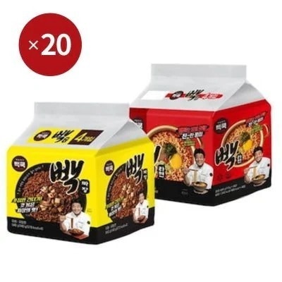 ペクジョンウォン ぺクラーメン / ぺクジャージャー麺 各20個