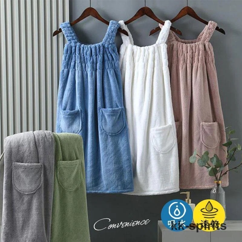 【急速出荷!】バスローブ バスタオル 着るバスタオル ワンピース 大判タオル タオル パジャマ 体型カバー レディース ウエア お風呂 便利