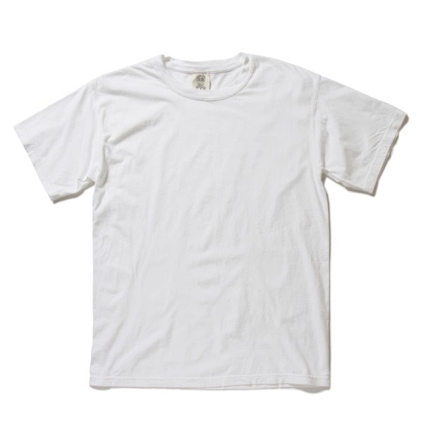50回ウォツシュ加工ガーメント後染め6.2オンスヘビーウェイトTシャツ ホワイト XL