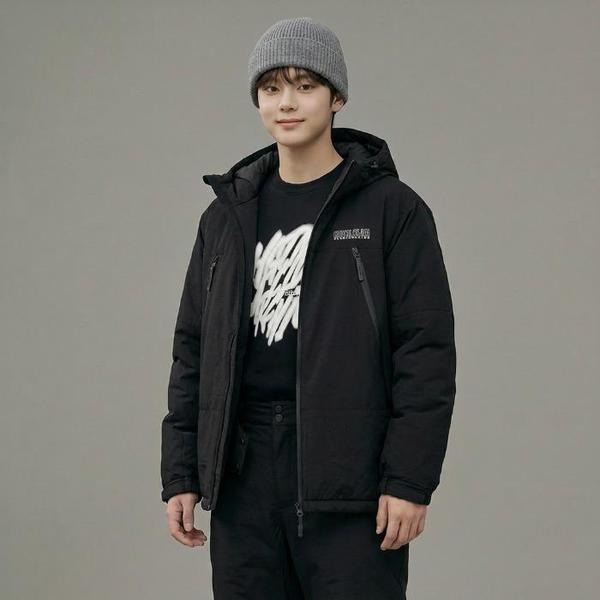 행텐틴즈 동백01 타슬란 스키 패딩 점퍼_블랙 14540-010-851-41-100 (S44036407)