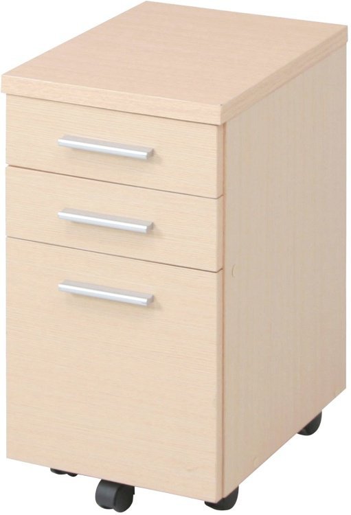 キャビネット おしゃれ スリム キャスター付き サイドボード 幅30×奥行40×高さ56cm ナチュラル 7,293円