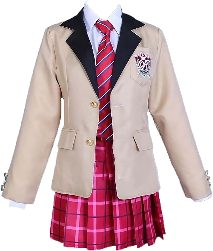 [Sky]玲明学園 制服 Eve 巴日和 漣ジュン コスチューム 変身 仮装 変装 Cosplay 文化祭 学園祭 ハロウィン クリスマス 誕生日 忘年会 学園祭