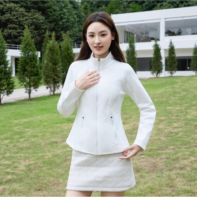 着痩せスタンドカラーカーディガンスポーツコートレディース万能カジュアル暖かいダウンジャケットアウトドアスポーツトップス