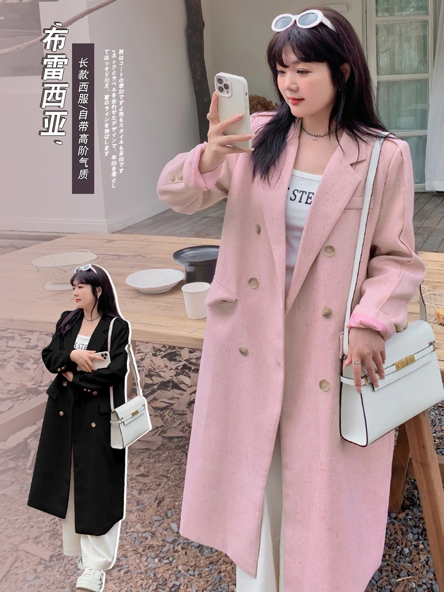 Hot!!!【ぽちゃまに】 春秋 チェスターコート ロングコート 大きいサイズ 体型カバー レディース トレンチコート アウター メガ割