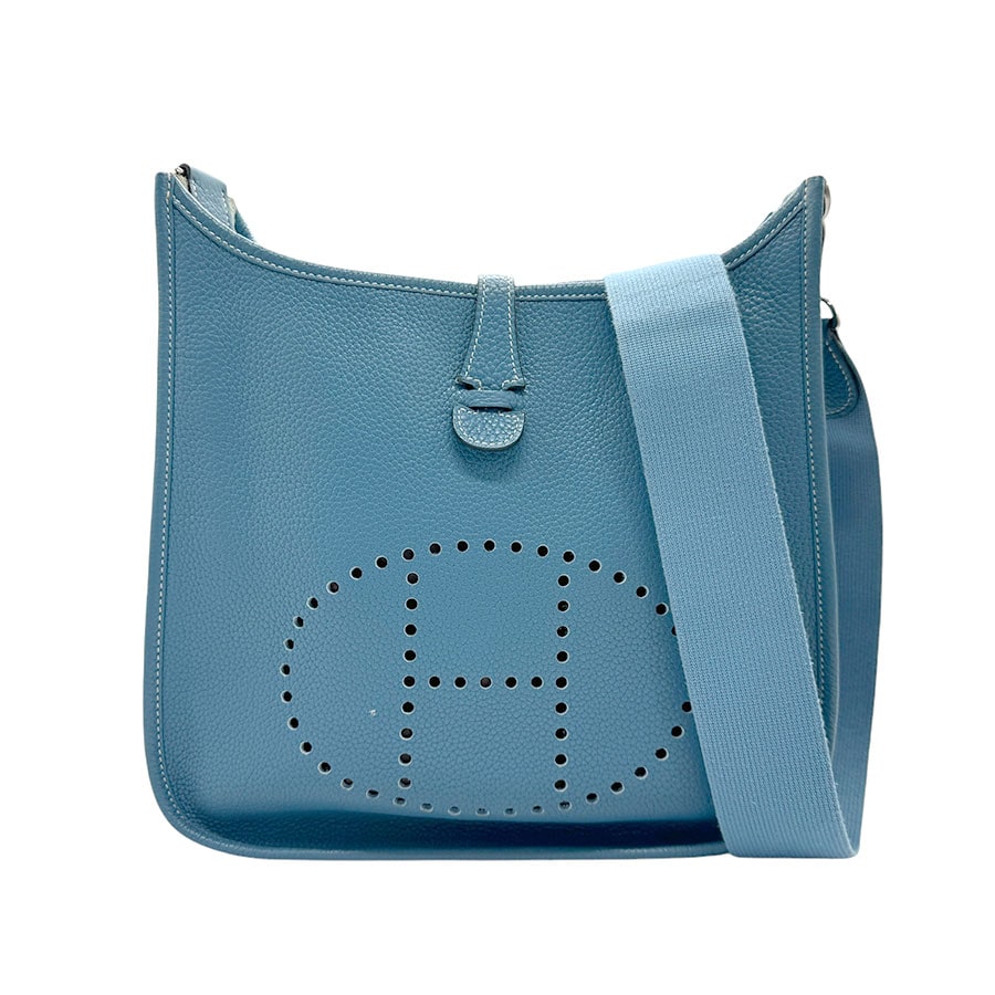 エルメス HERMES ショルダーバッグ エヴリン3 PM トリヨンクレマンス ターコイズ ユニセックス n0510