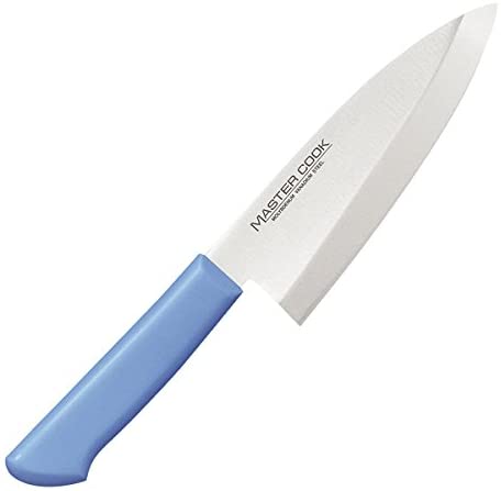 2022年新作入荷 抗菌カラー包丁 マスターコック 片岡製作所 MCDK-165 ブルー 16.5cm 和風出刃包丁 包丁・ナイフ
