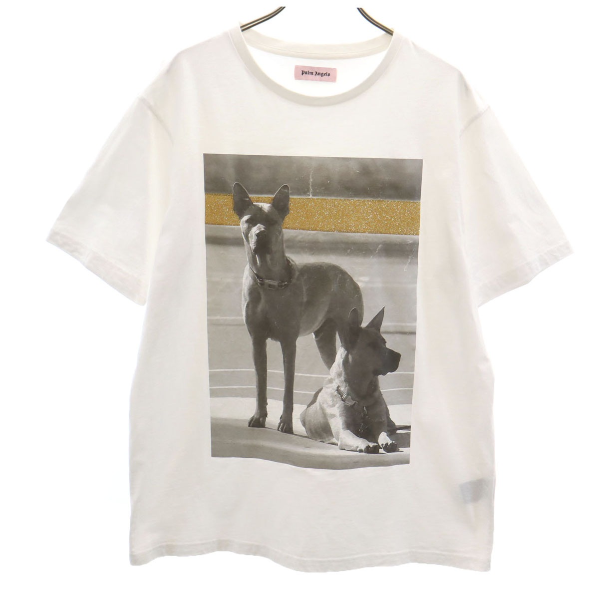 半袖 Tシャツ M 白 ドーベルマン メンズ 古着