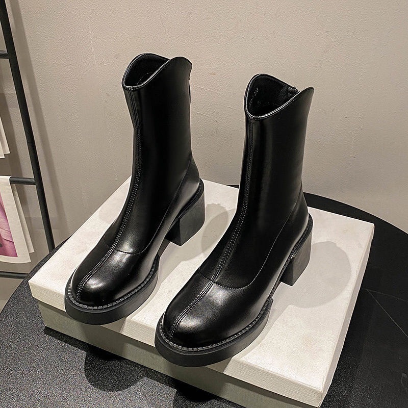 との女性用ブーツとの女性用ハイヒールショートブーツ太ヒールと細いブーツのホットスタイルブーツ