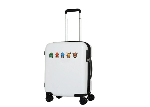 ピクセルアート　キャリーケース ホワイト PK-0881-46-WH [TSAロック搭載]