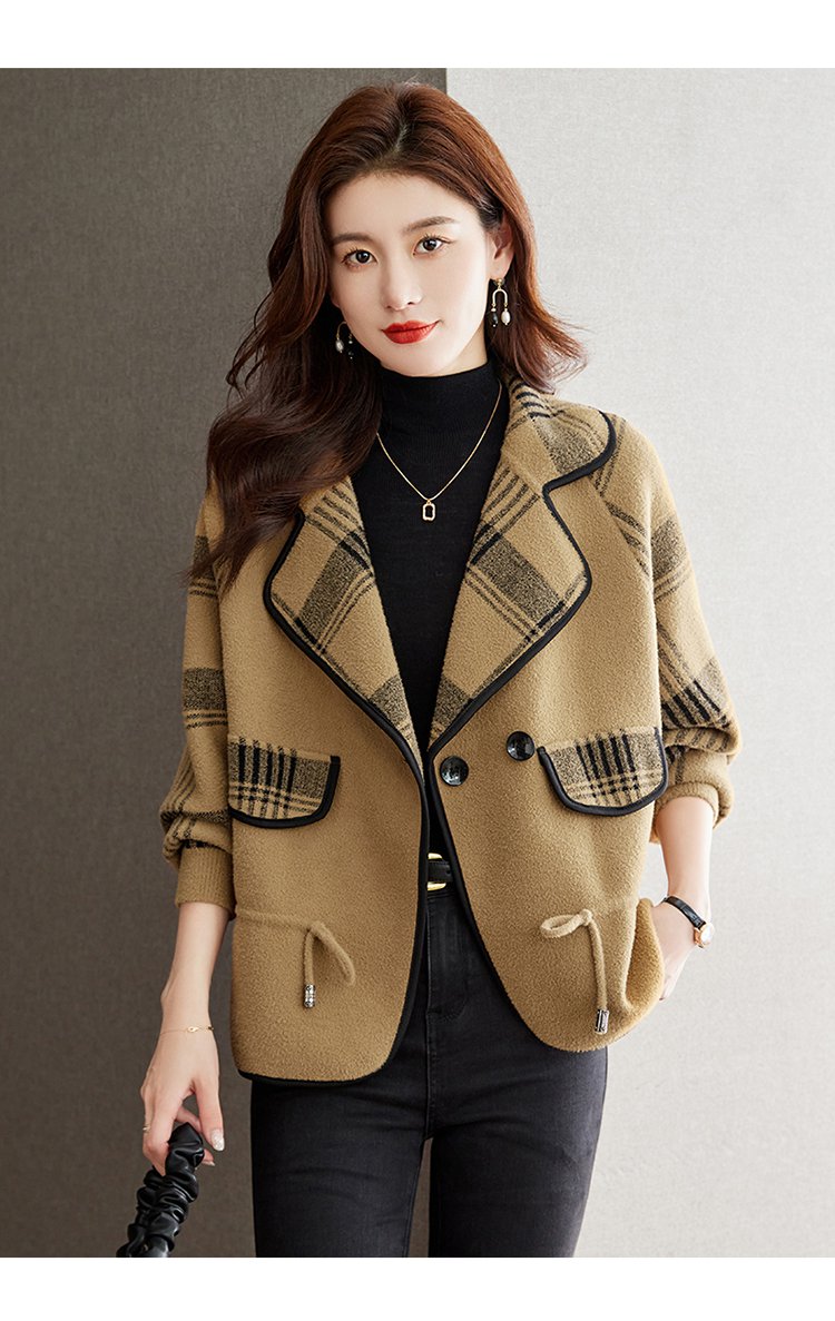 レディース トップス ジャケット ニット 羽織 大人可愛い きれいめ 上品 おしゃれ こなれ感 主役級 無地 秋 冬 M L XL 2XL 3XL ホワイト ブラック ブラウン グリーン