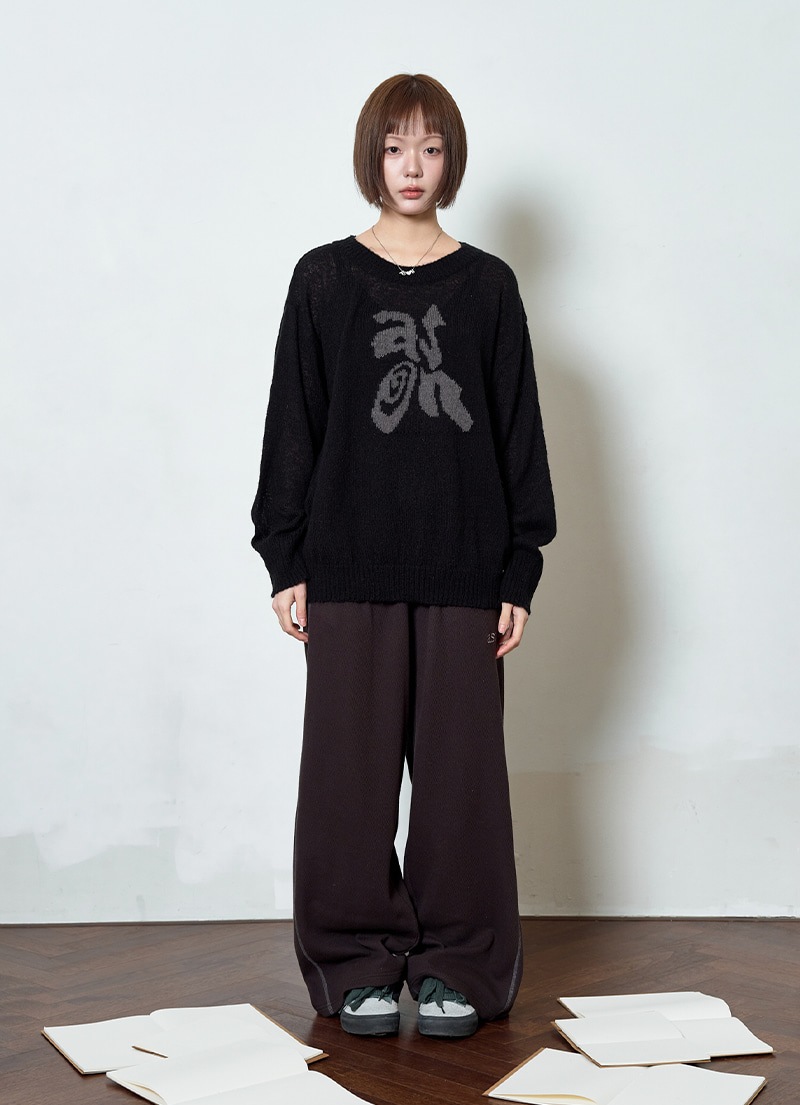 【AS"ON】 BUNNY TRAINING PANTS / CHARCOAL 正規品