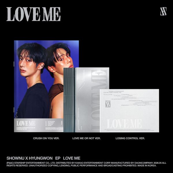 [3種セット] Photobook SHOWNU X HYUNGWON EP Album [LOVE ME] ショヌ ヒョンウォン モンスタエックス 韓国チャート反映